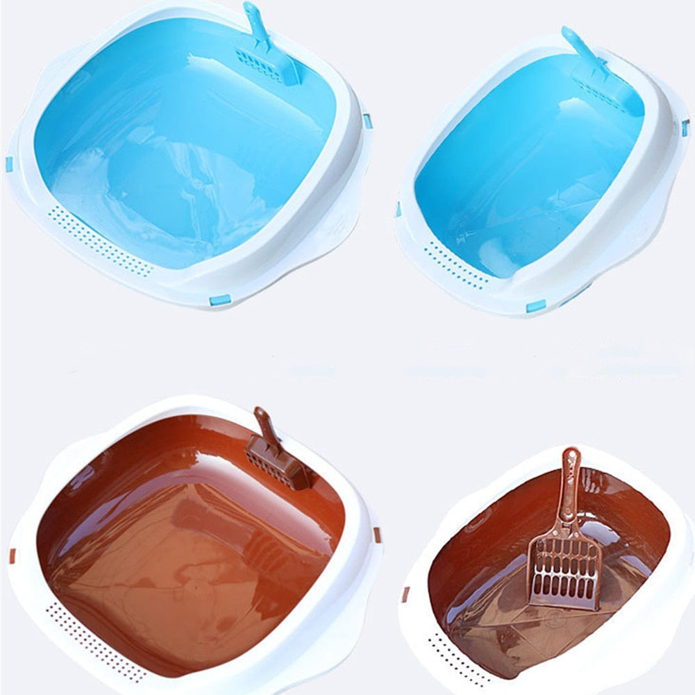 Cat Bedpan Anti Splash Kitten Toilet Litter Box Plastic Home Sand Box Clean Toilette Puppy Ceaning Toilet Training Pet Supplies