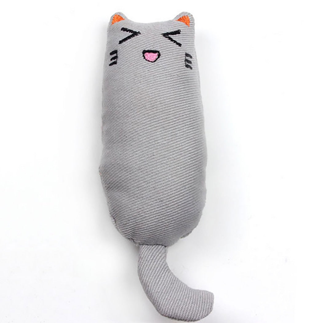 Cat Grinding Catnip Toys Funny Interactive Plush Cat Toy Pet Kitten Chewing Toy Claws Thumb Bite Cat mint For Cats Teeth toys