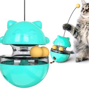 Cat Toy Interactive Tumbler Funny Cat Ball Funny Cat Stick Funny Feeder Cat Supplies Pet Supplies