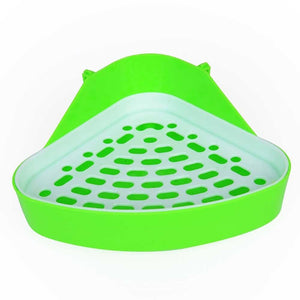 Dog Cavy Rabbit Puppy Plastic Potty Training  Pet Toilet Small Animal Litter Tray Corner for Hamster Pig Cat Rabbit Pee