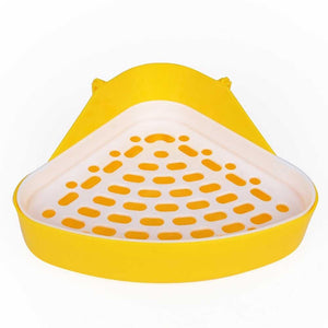 Dog Cavy Rabbit Puppy Plastic Potty Training  Pet Toilet Small Animal Litter Tray Corner for Hamster Pig Cat Rabbit Pee