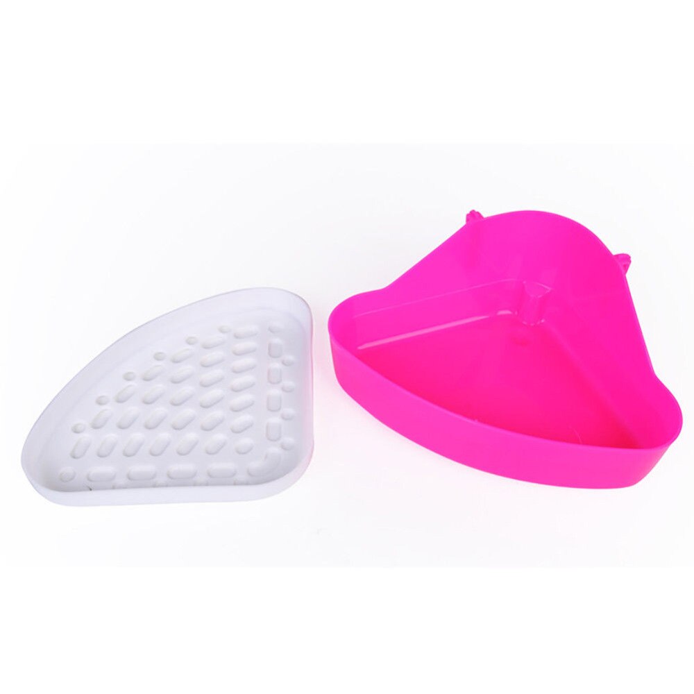 Dog Cavy Rabbit Puppy Plastic Potty Training  Pet Toilet Small Animal Litter Tray Corner for Hamster Pig Cat Rabbit Pee