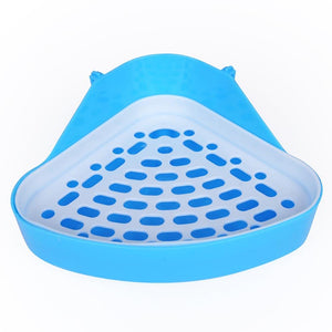 Dog Cavy Rabbit Puppy Plastic Potty Training  Pet Toilet Small Animal Litter Tray Corner for Hamster Pig Cat Rabbit Pee