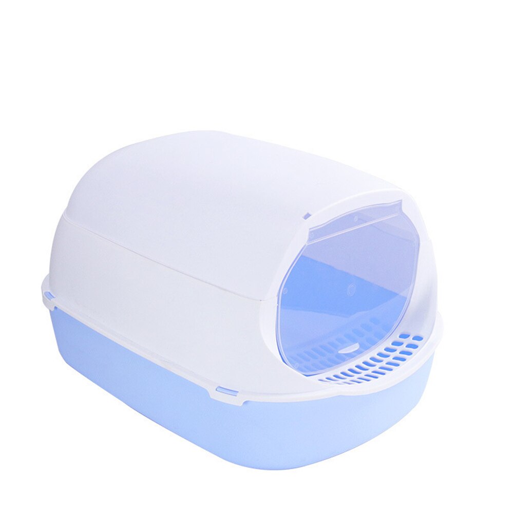 Fully closed Cat Plastic Litter Box Deodorant Pet Kitten Anti Splash Toilet Indoor Clean Sand Bedpan Basin Cleaning Supplies