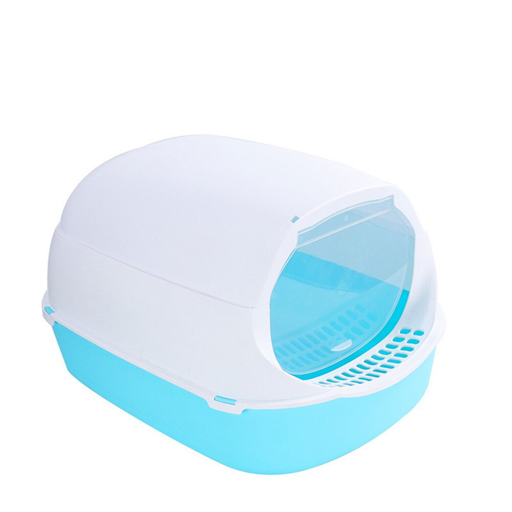 Fully closed Cat Plastic Litter Box Deodorant Pet Kitten Anti Splash Toilet Indoor Clean Sand Bedpan Basin Cleaning Supplies