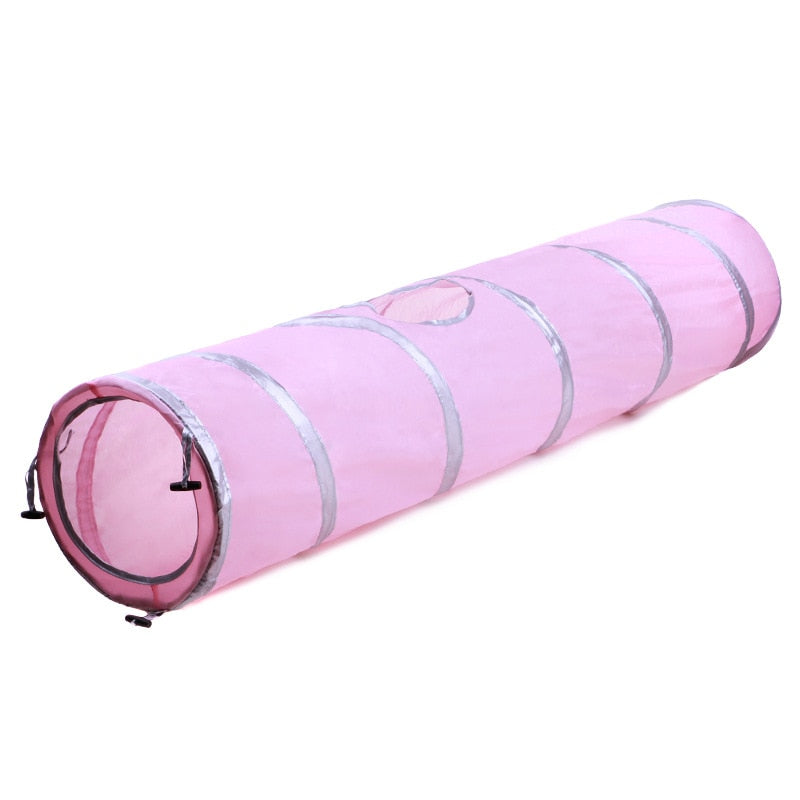 Indoor 2/3/4 5-way Collapsible Cat Tunnel Tube Kitty Tunnel Bored Cat Pet Toys Peek Hole Toy Cat Puppy Kitty Kitten Rabbit