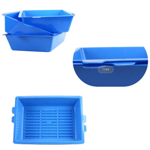 NEW Cat Bedpans Sift Away Triple Cat Litter Box 3Trays Semi Closed  Easy To Clean Pet Toilet Trainer Saving Litter Cat Sand Box