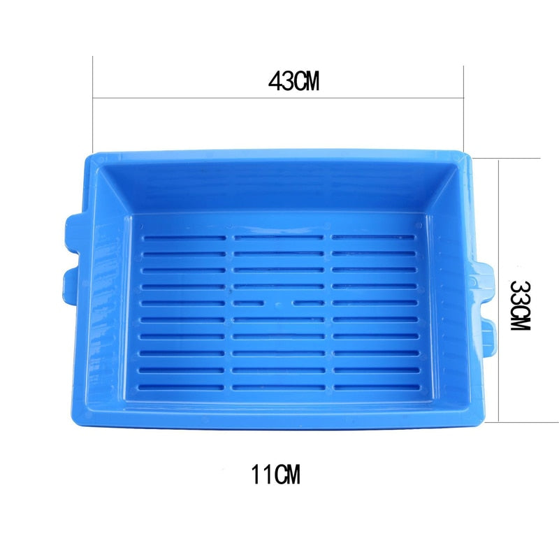 NEW Cat Bedpans Sift Away Triple Cat Litter Box 3Trays Semi Closed  Easy To Clean Pet Toilet Trainer Saving Litter Cat Sand Box