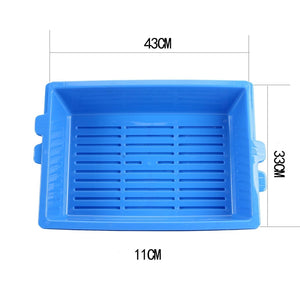 NEW Cat Bedpans Sift Away Triple Cat Litter Box 3Trays Semi Closed  Easy To Clean Pet Toilet Trainer Saving Litter Cat Sand Box