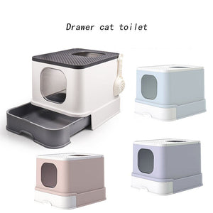 New cat litter Drawer cat toilet Fully Closed pets Fat Cat toilet Cat Litter Basin Deodorant caja de arena para gato litter box