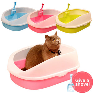 Pet Cat Litter Box Dog Toilet  Cat Dog Tray Teddy Anti-Splash Toilette With Cat Litter Shovel Puppy Cats Indoor Home Sandbox#15