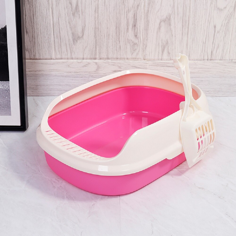 Pet Cat Litter Box Dog Toilet  Cat Dog Tray Teddy Anti-Splash Toilette With Cat Litter Shovel Puppy Cats Indoor Home Sandbox#15