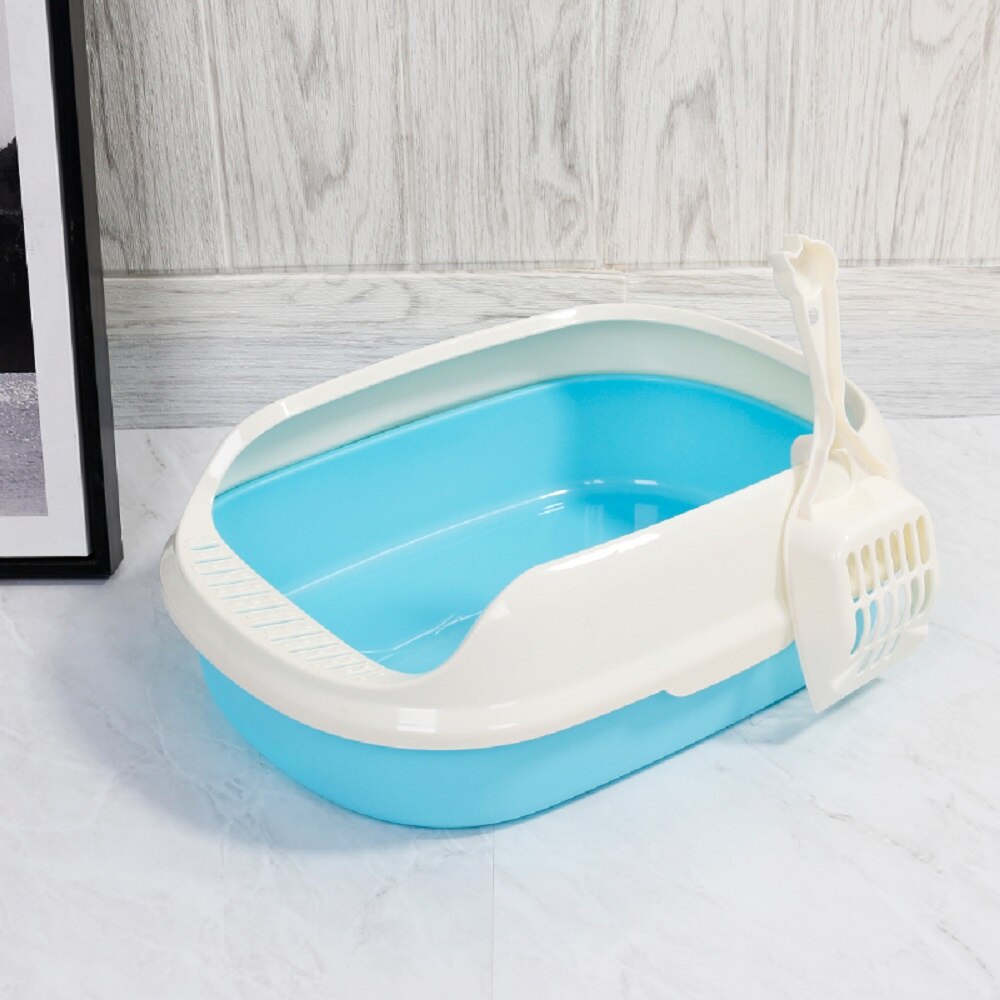 Pet Cat Litter Box Dog Toilet  Cat Dog Tray Teddy Anti-Splash Toilette With Cat Litter Shovel Puppy Cats Indoor Home Sandbox#15