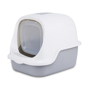 Pet Cat Litter Box Large Fully Enclosed Cat Toilet Pet Supplies Splash Proof Cat Potty