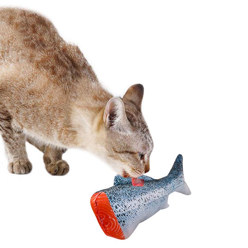 Pet Soft Plush 3D Fish Shape Cat Toy Interactive Gifts Fish Catnip Toys Stuffed Pillow Doll Simulation Fish Playing Toy For Pet