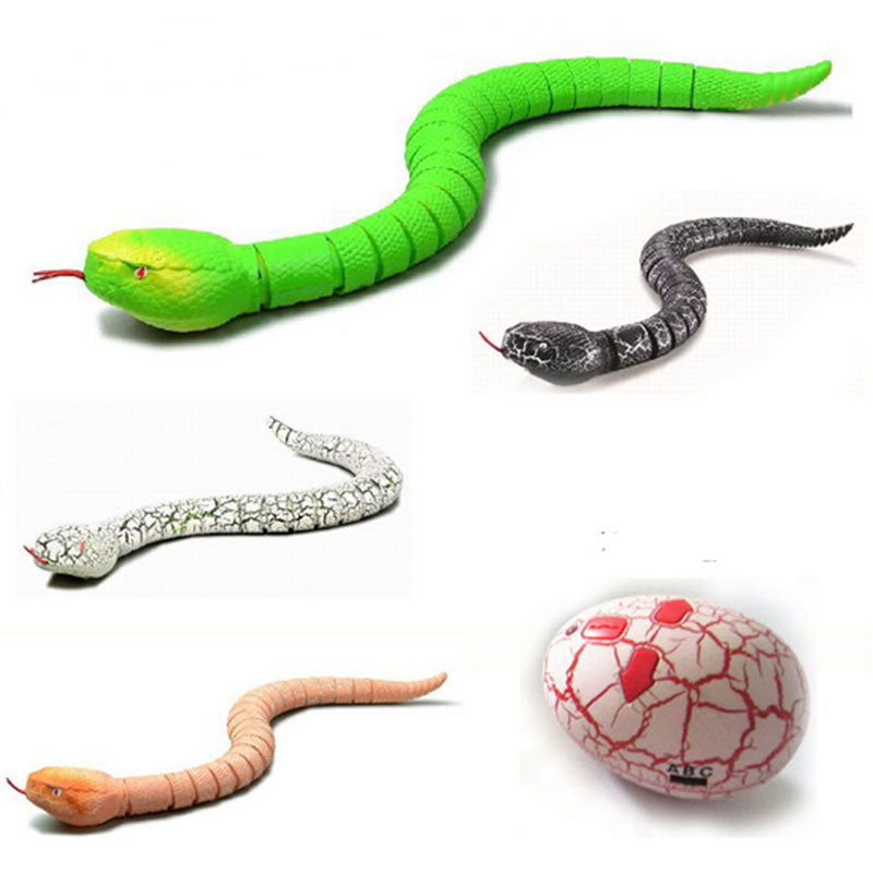 Pet Supplies Gadgets Jokes Rattle Machine Remote Control Snake Radio Control Toys For Pet Cat or Small Dogs Children Toys