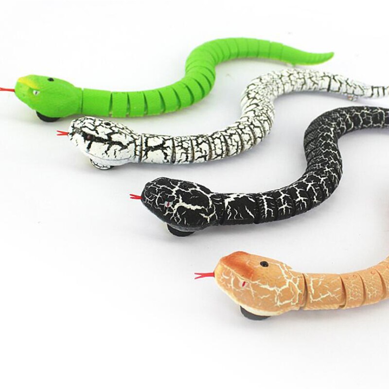 Pet Supplies Gadgets Jokes Rattle Machine Remote Control Snake Radio Control Toys For Pet Cat or Small Dogs Children Toys