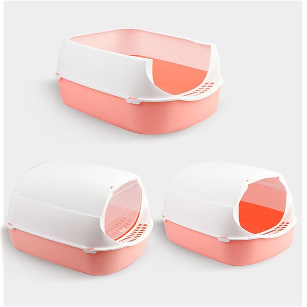 Plastic Cat Litter Box Fully Closed Anti Splash Kitten Toilet Indoor Deodorant Pet Bedpan Dog Waste Cats Sand Cleaning Basin