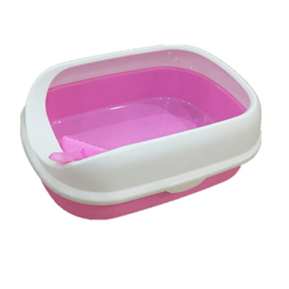 Portable Clean Cat Litter Box Training Bedpans Open Top Cat Sand Litter Box Cat Toilet Trainer For Pets Supplies