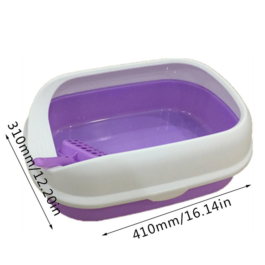 Portable Clean Cat Litter Box Training Bedpans Open Top Cat Sand Litter Box Cat Toilet Trainer For Pets Supplies