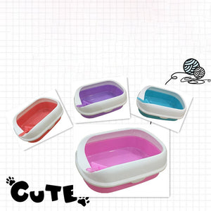 Portable Clean Cat Litter Box Training Bedpans Open Top Cat Sand Litter Box Cat Toilet Trainer For Pets Supplies