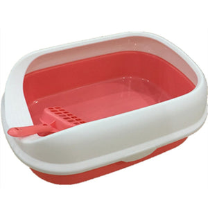 Portable Clean Cat Litter Box Training Bedpans Open Top Cat Sand Litter Box Cat Toilet Trainer For Pets Supplies