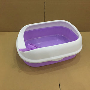 Portable Clean Cat Litter Box Training Bedpans Open Top Cat Sand Litter Box Cat Toilet Trainer For Pets Supplies