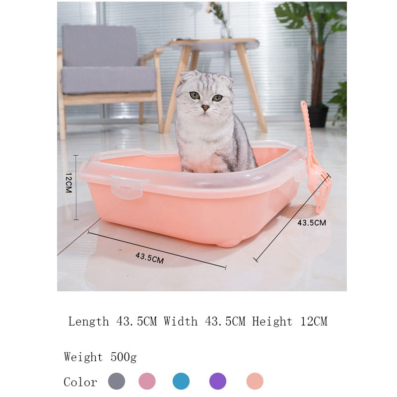 Toilet Bedpan Cat Litter Box Cat Dog Tray Toilet Supply Teddy Anti-Splash Pet Dog Toilette Puppy Indoor Plastic Sandbox Cat