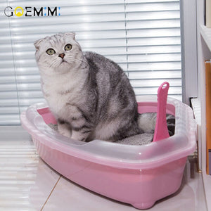 Toilet Bedpan Cat Litter Box Cat Dog Tray Toilet Supply Teddy Anti-Splash Pet Dog Toilette Puppy Indoor Plastic Sandbox Cat